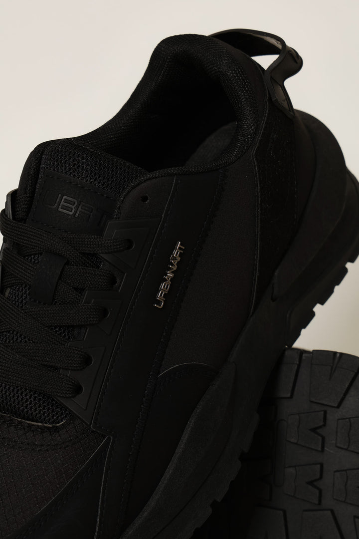 Athene Mono Retro Trainer - Black