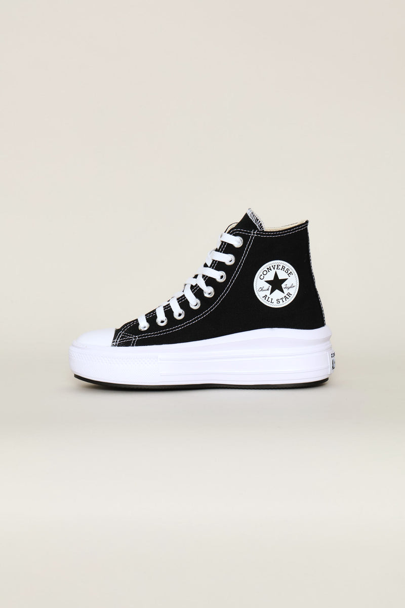 Ctas Move Hi Top Canvas Sneaker - Black