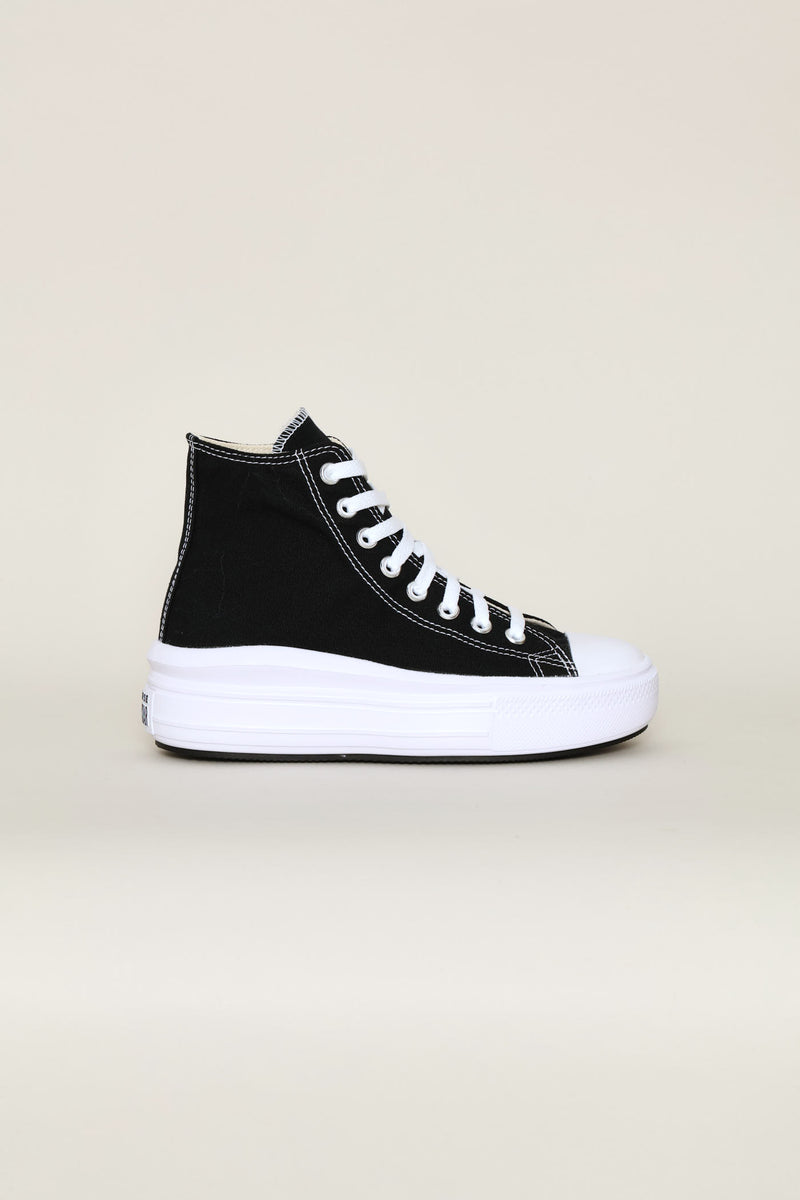 Ctas Move Hi Top Canvas Sneaker - Black