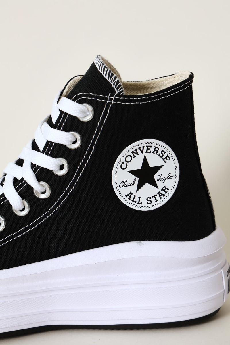 Ctas Move Hi Top Canvas Sneaker - Black