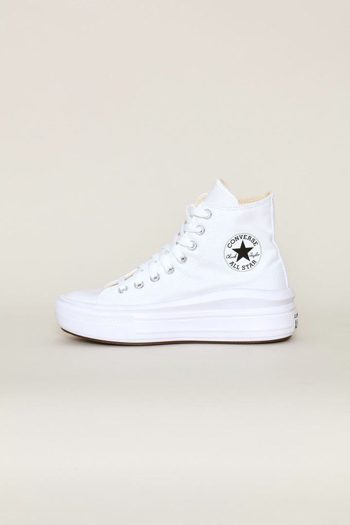 Ctas Move Hi Top Canvas Sneaker - White
