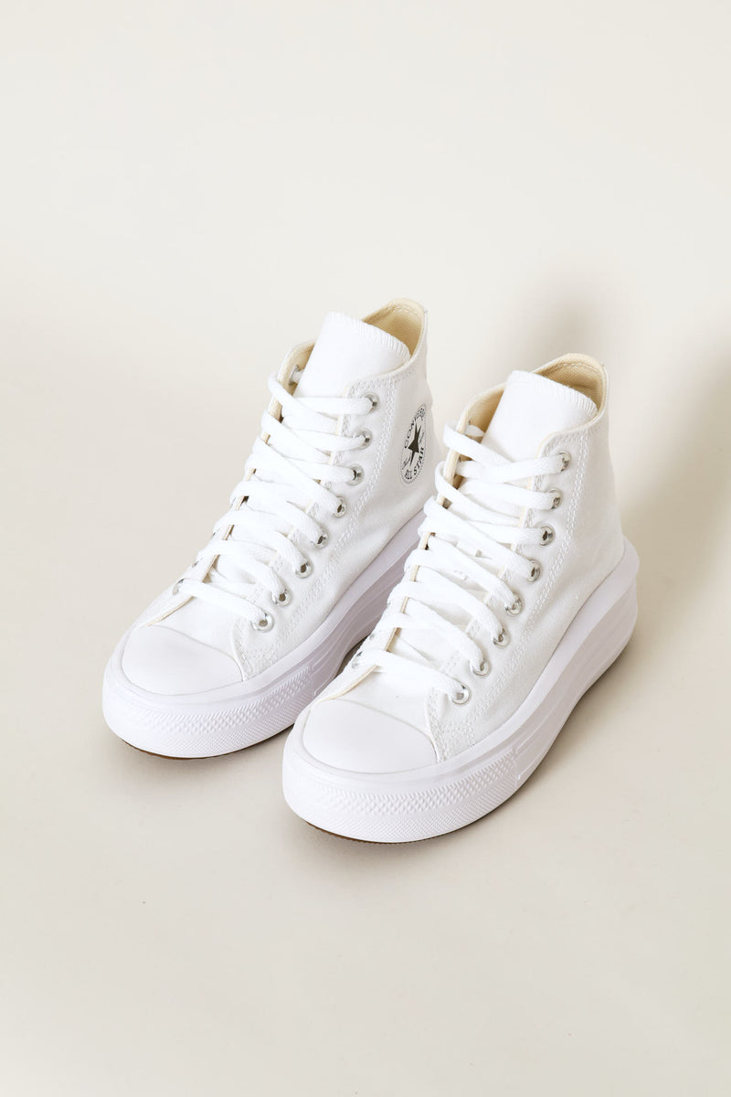 Ctas Move Hi Top Canvas Sneaker - White
