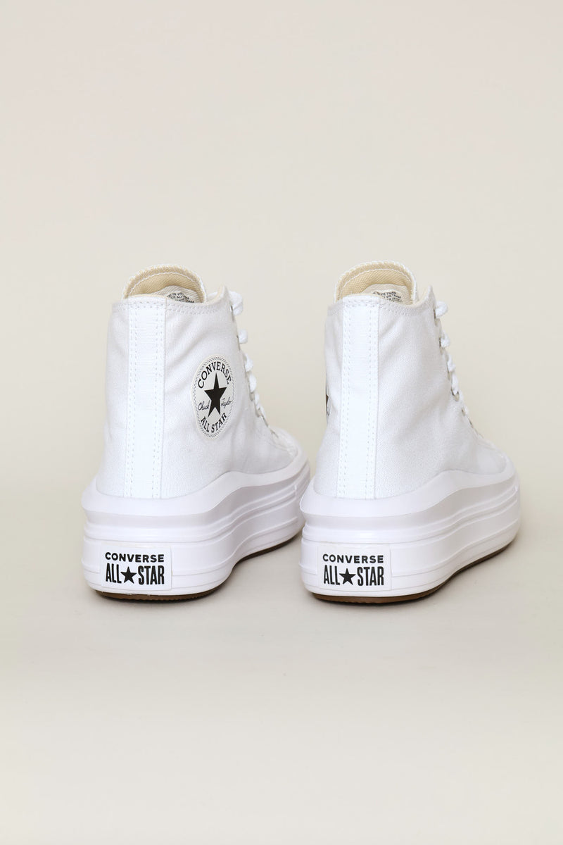 Ctas Move Hi Top Canvas Sneaker - White