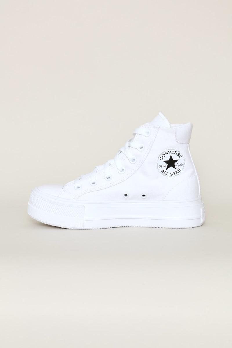Day One Platform Hi Top Sneaker - White