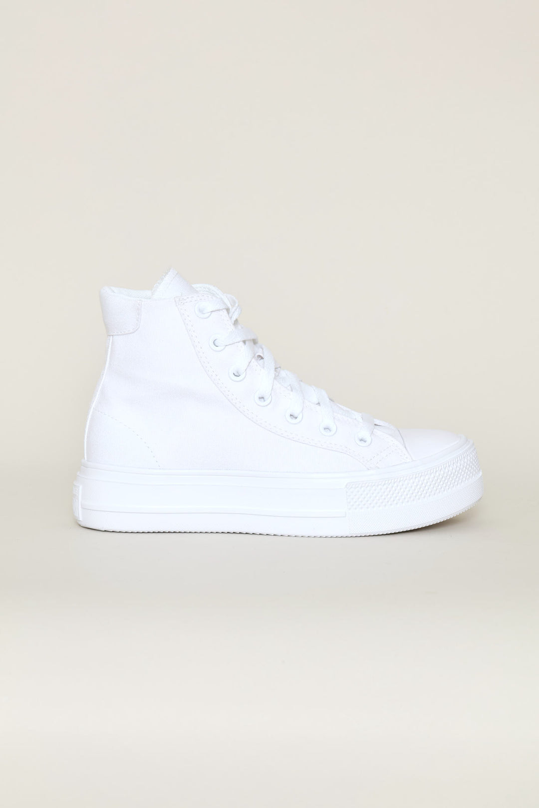 Day One Platform Hi Top Sneaker - White