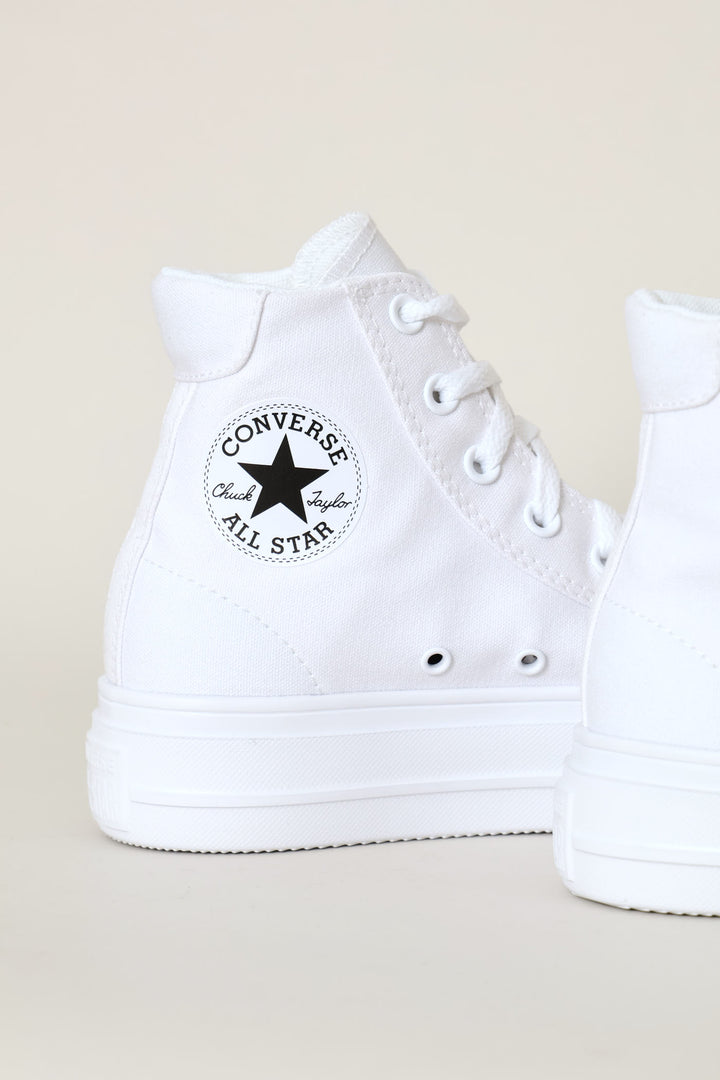 Day One Platform Hi Top Sneaker - White