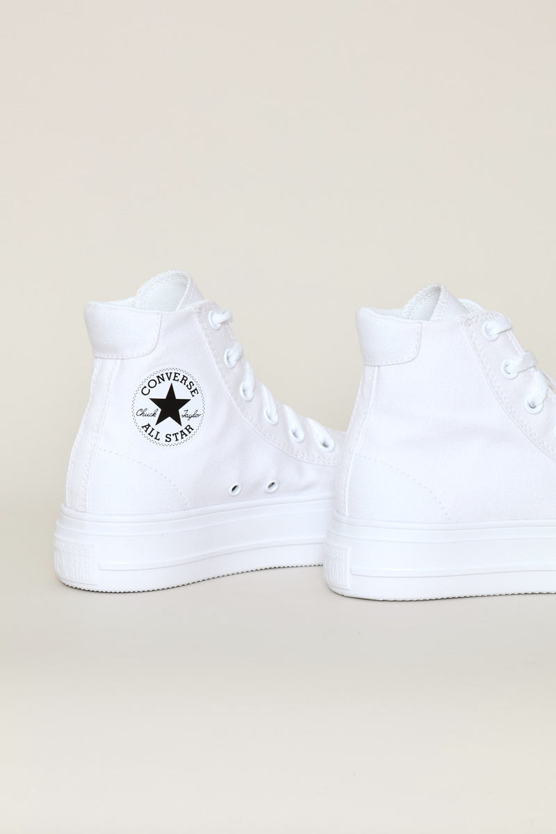 Day One Platform Hi Top Sneaker - White