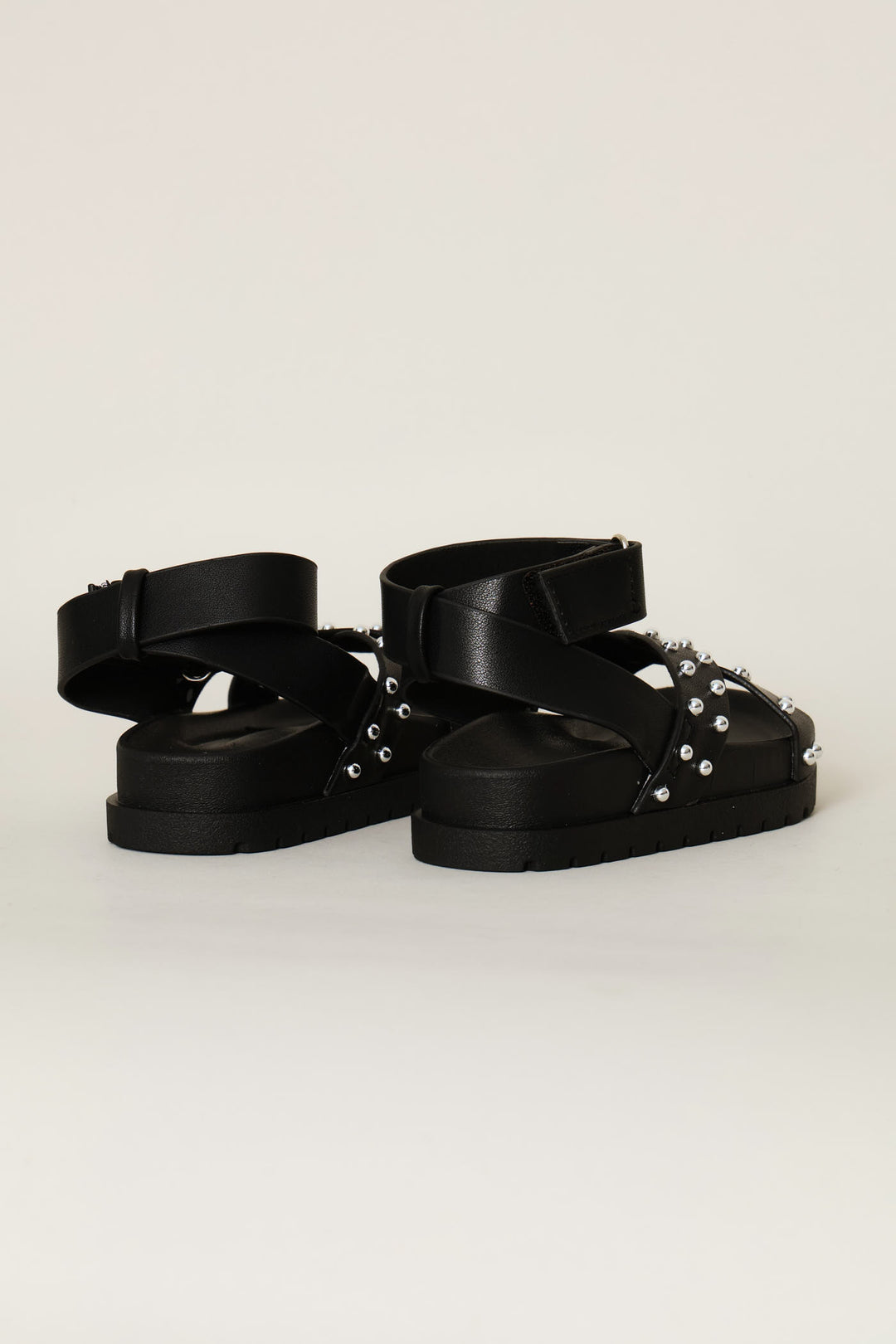 Pre-Girls Stud Chunky Sandal - Black