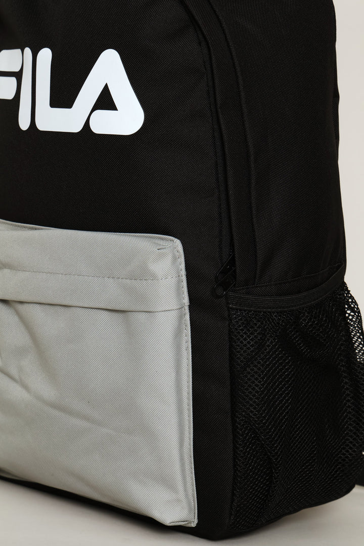 Printed Backpack - Black/Grey