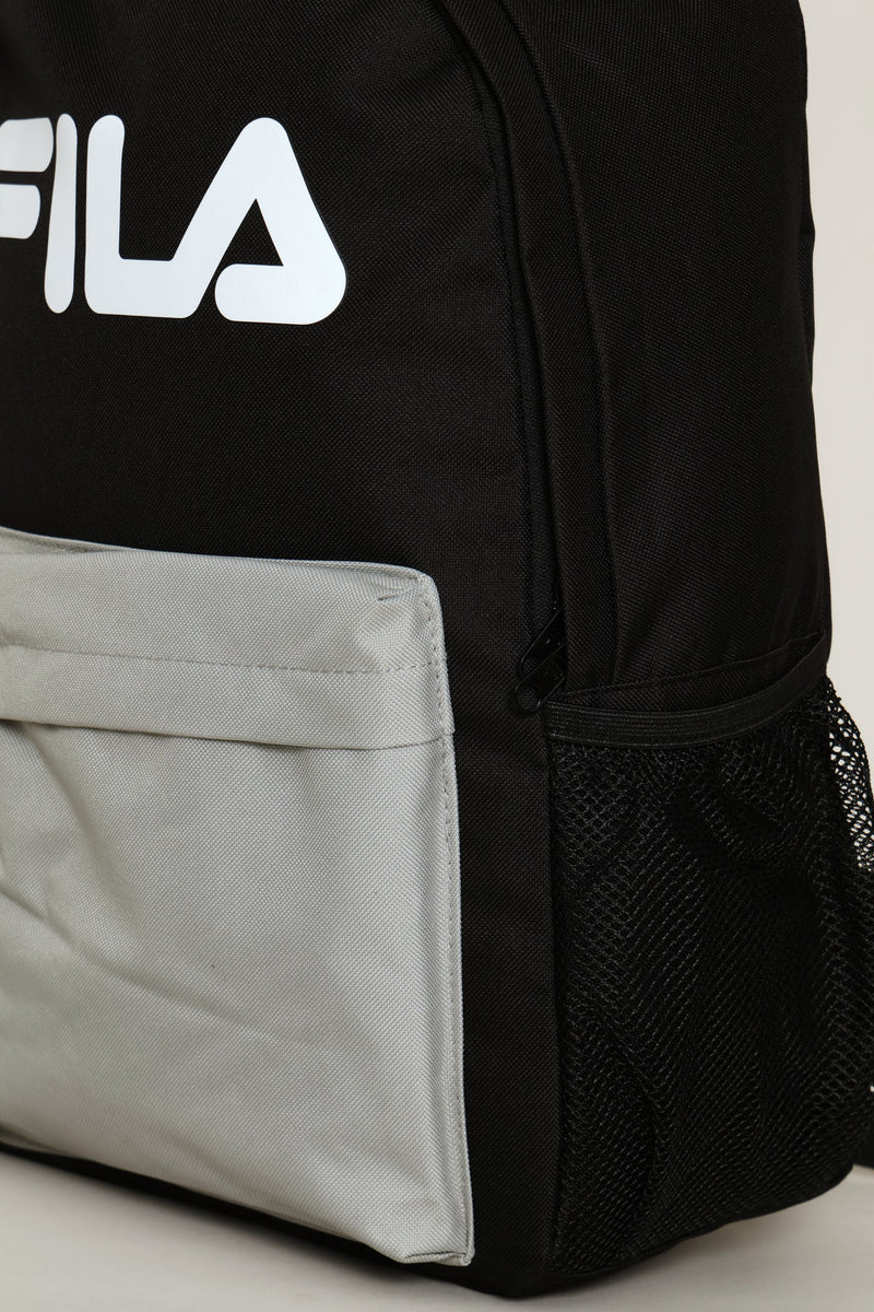 Printed Backpack - Black/Grey