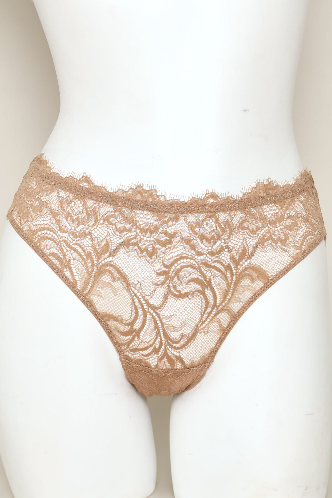 2 Pack Eyelash Lace Brazilian Panties - Multi