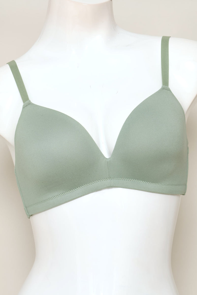 2 Pack Soft Touch Moulded Bra  - Sage/Sand
