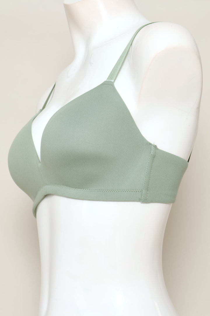 2 Pack Soft Touch Moulded Bra  - Sage/Sand