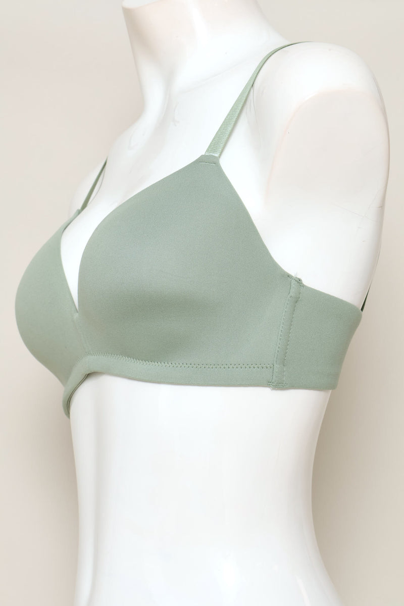 2 Pack Soft Touch Moulded Bra  - Sage/Sand