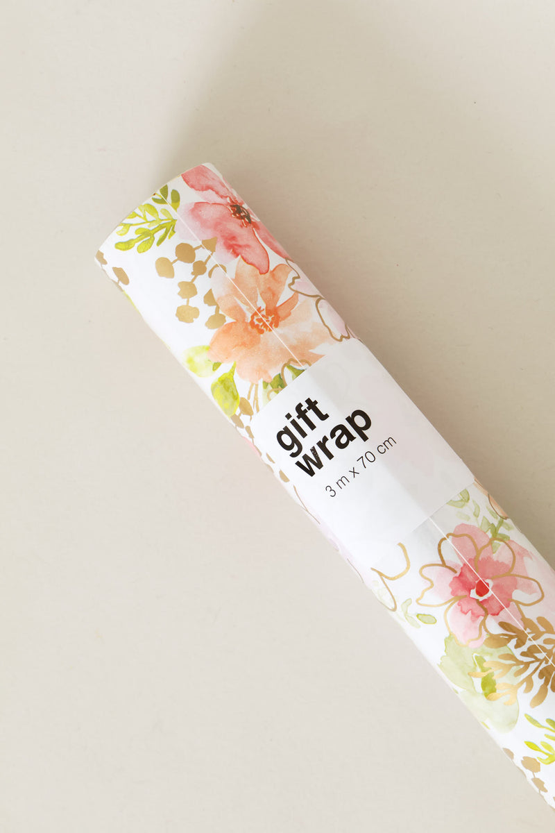 Floral Foil Gift Wrap - Multi