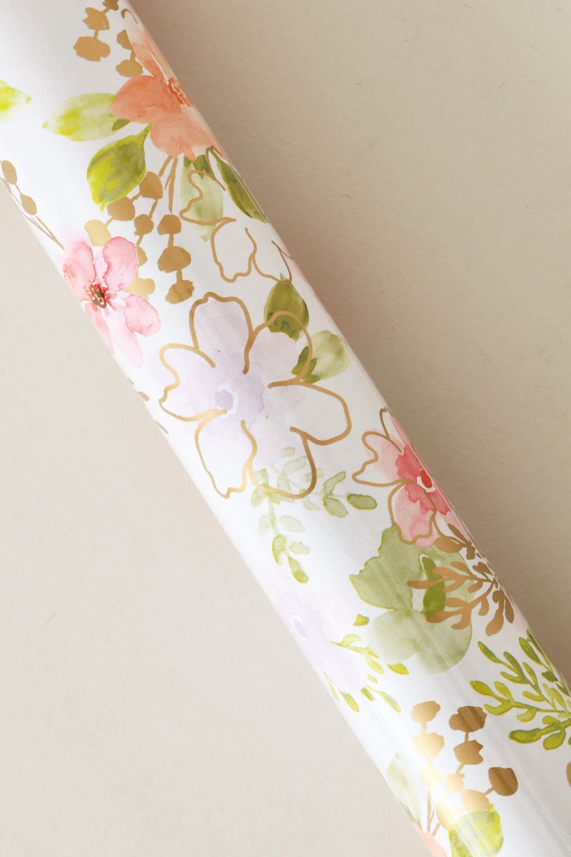 Floral Foil Gift Wrap - Multi