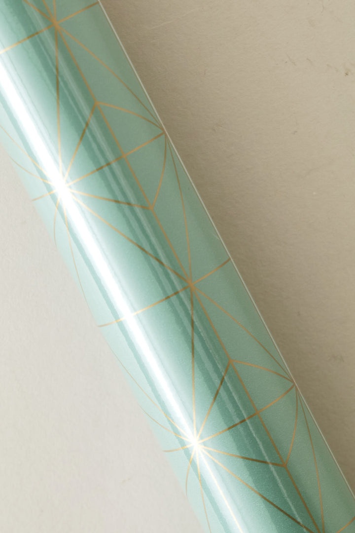 Diamond Foil Gift Wrap - Sage