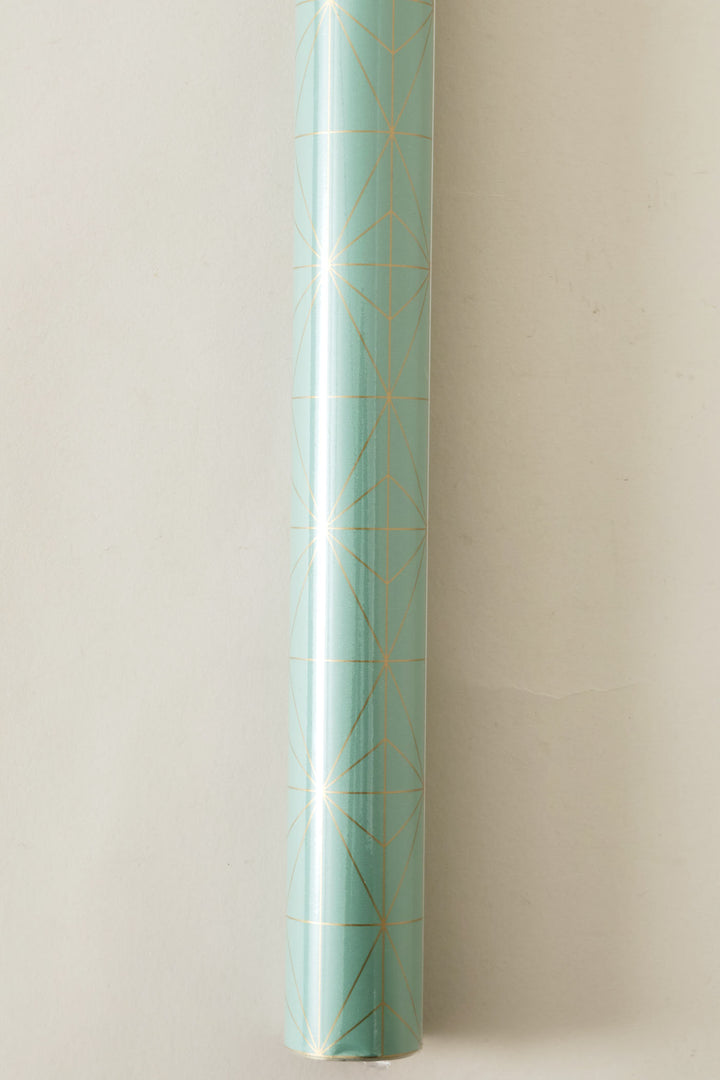 Diamond Foil Gift Wrap - Sage