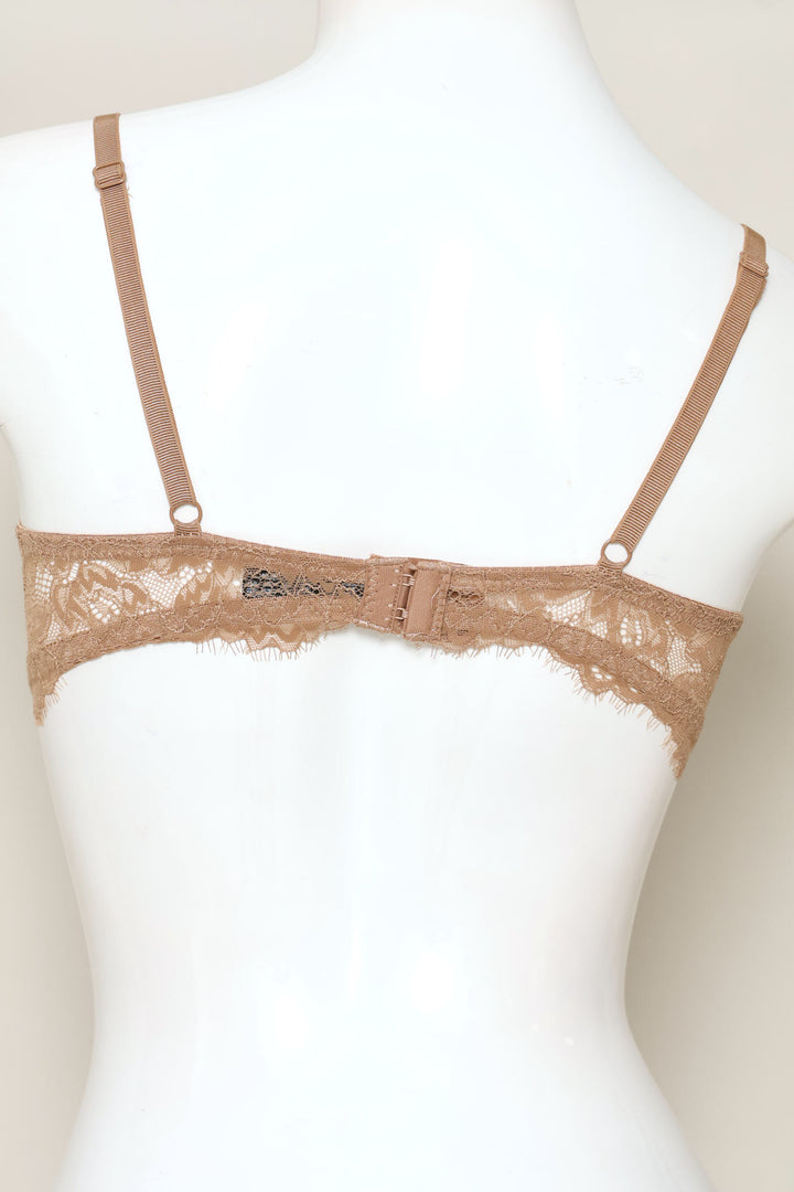 2 Pack Eyelash Lace Balconette Bra - Multi