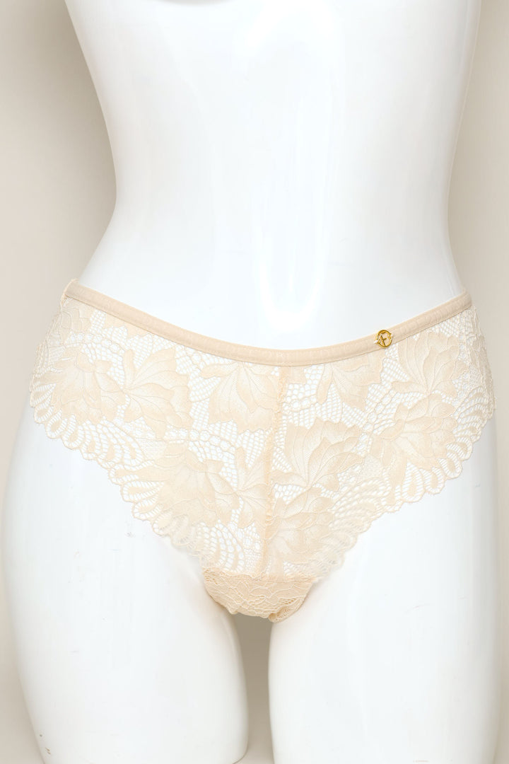 3 Pack Galloon Lace Brazilian Panties - Midnight/Latte/Vanilla