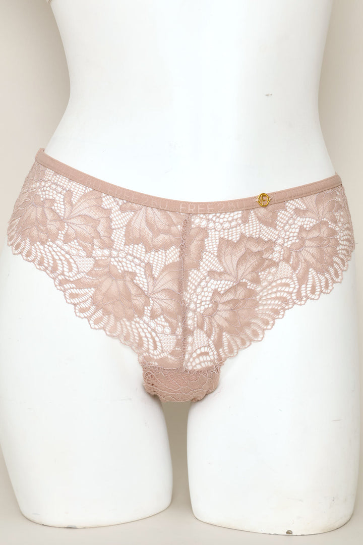 3 Pack Galloon Lace Brazilian Panties - Midnight/Latte/Vanilla