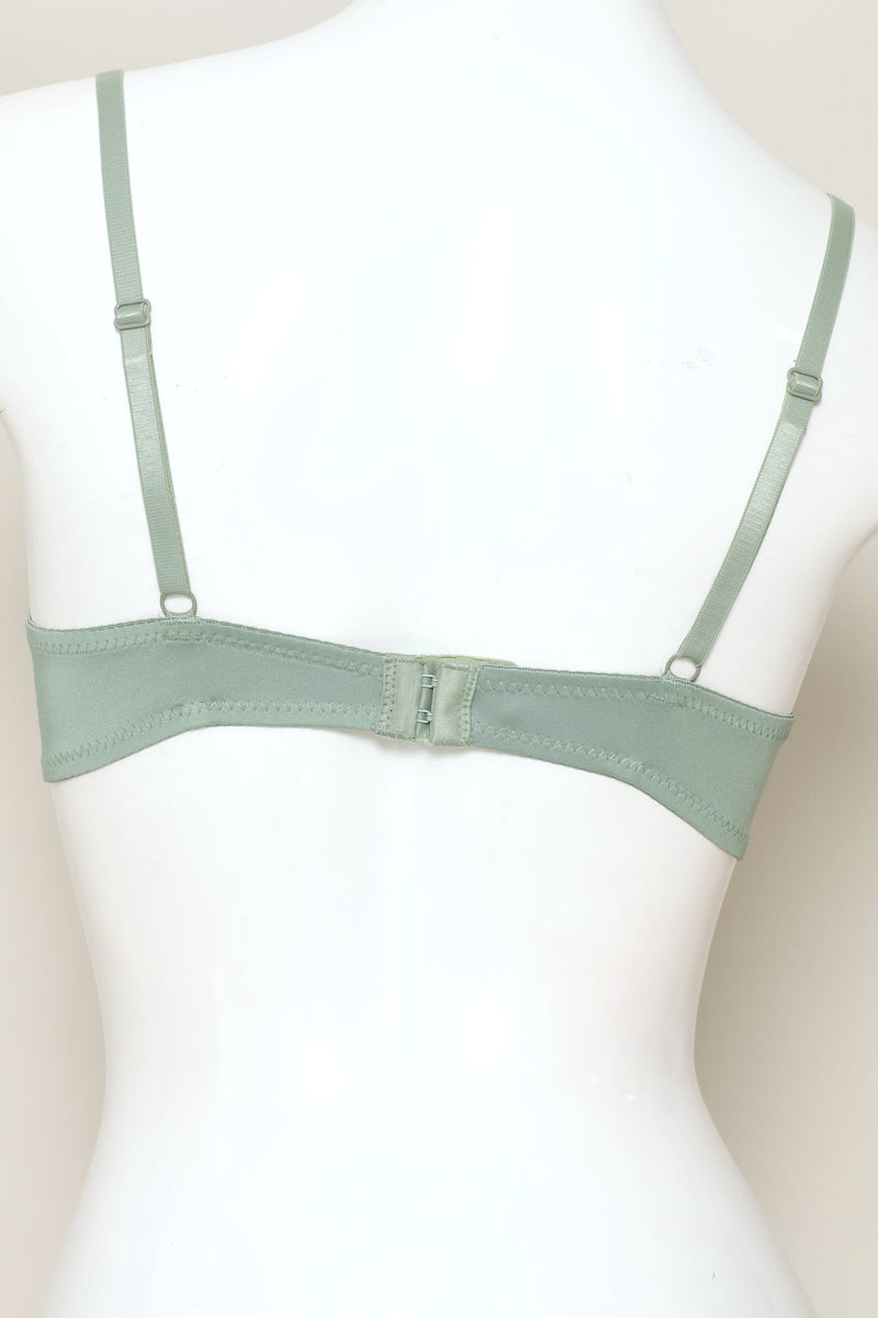 3 Pack T-Shirt Bra  - Grey/Denim/Green