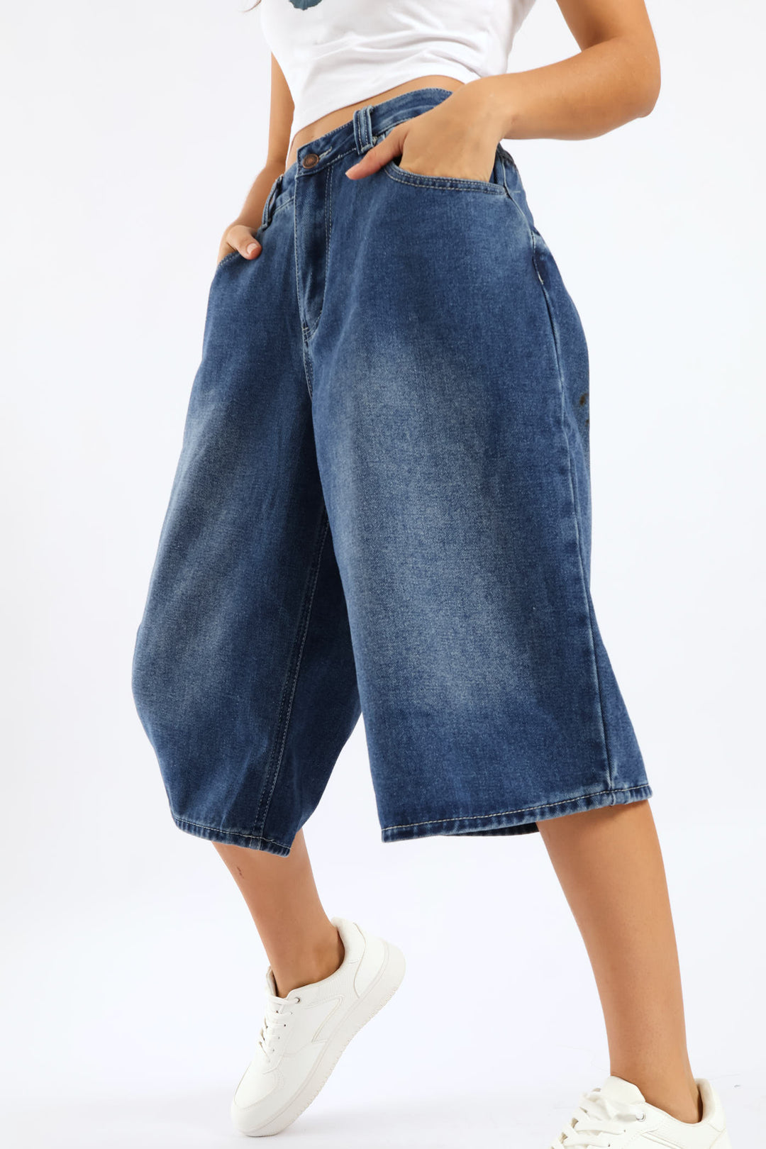 Denim Jort - Salty Dark Wash