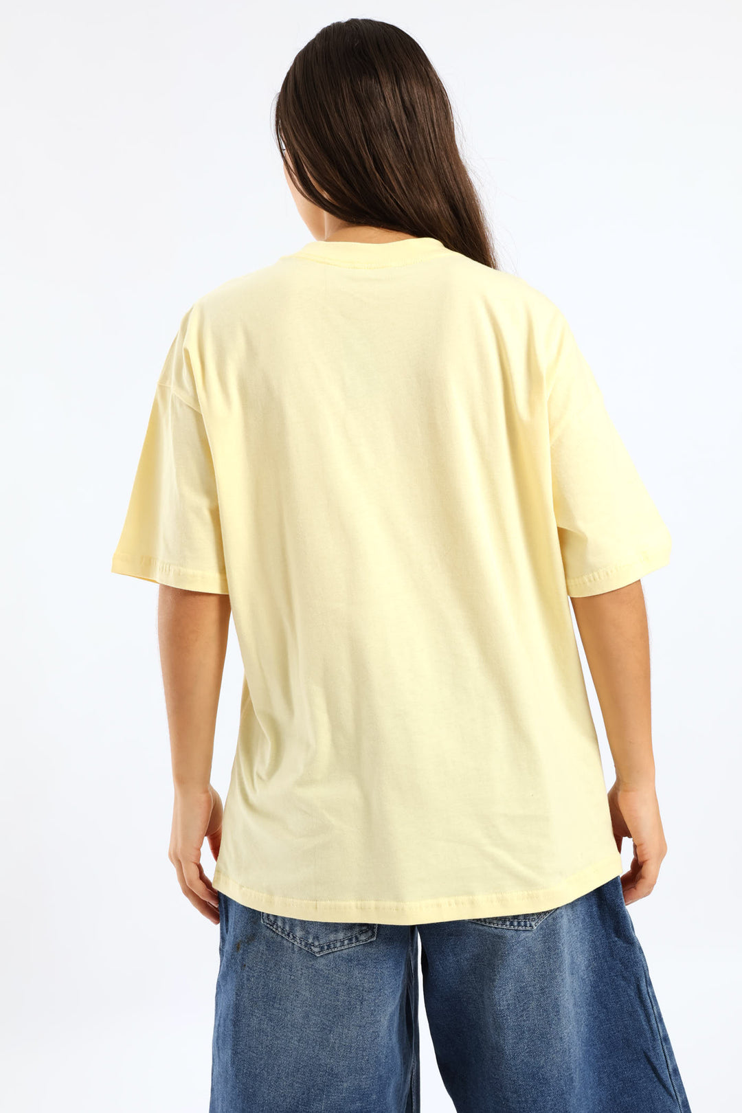 Sicillia Oversized Printed Tee - Light Yellow