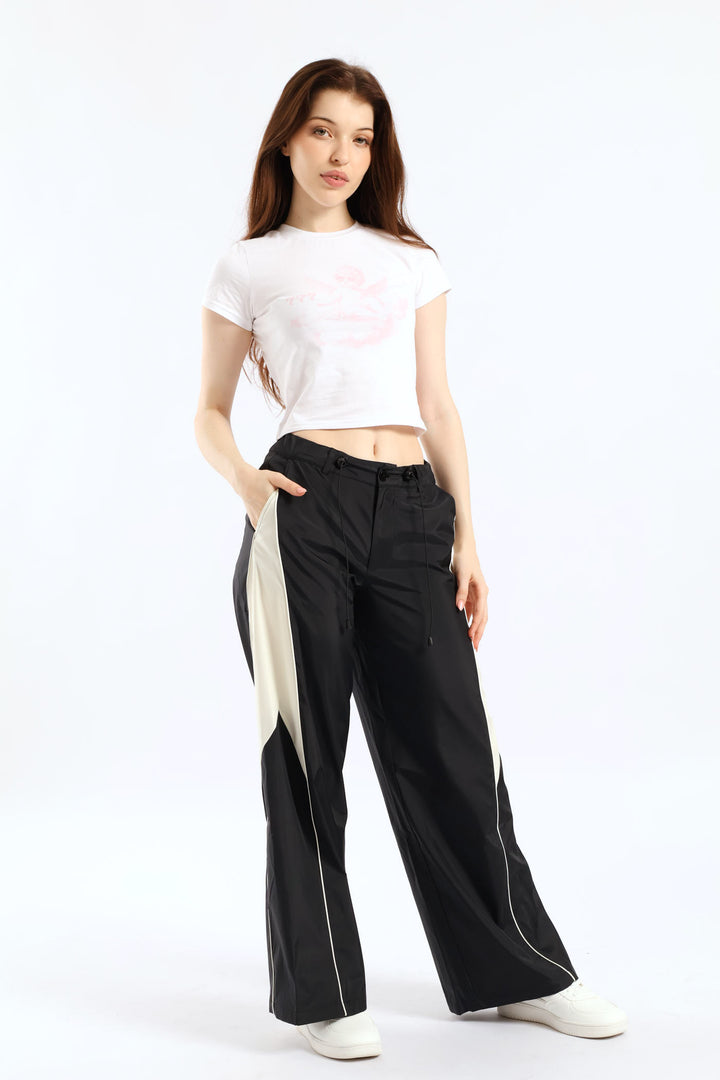 Short Sleeve Logo Baby Tee - White