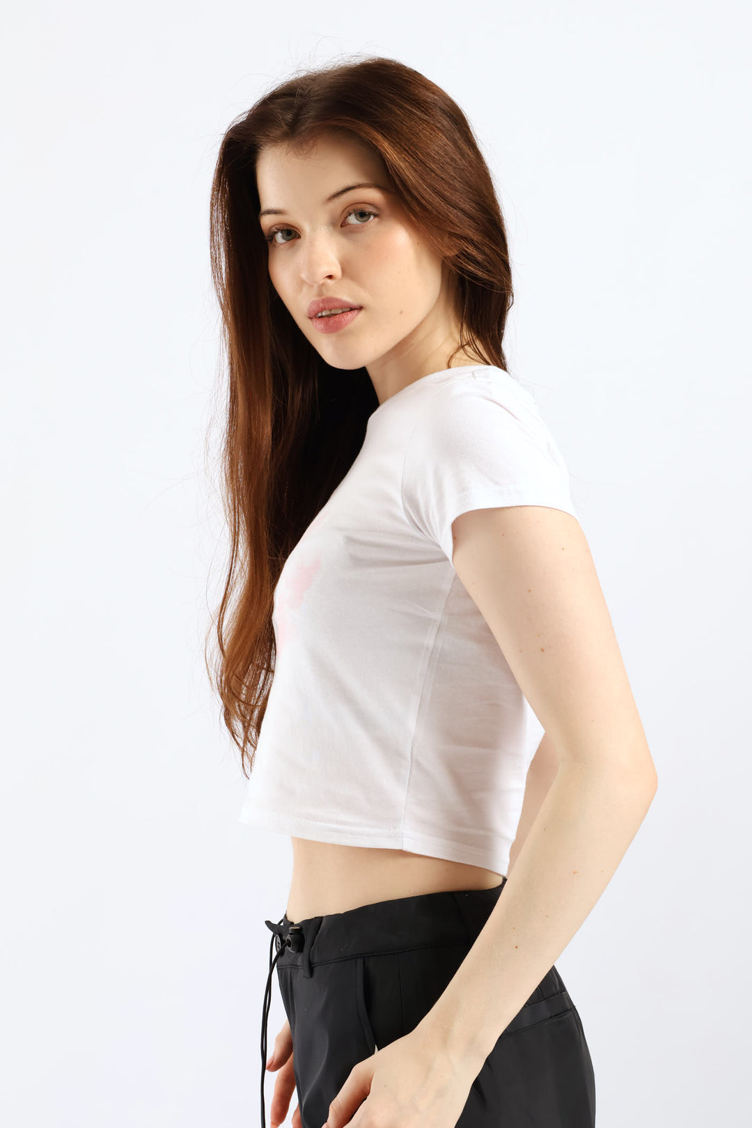 Short Sleeve Logo Baby Tee - White