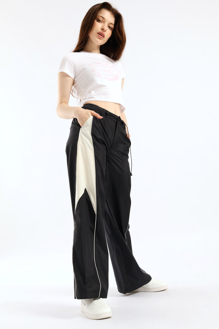 High Rise Wide Leg Pant - Black