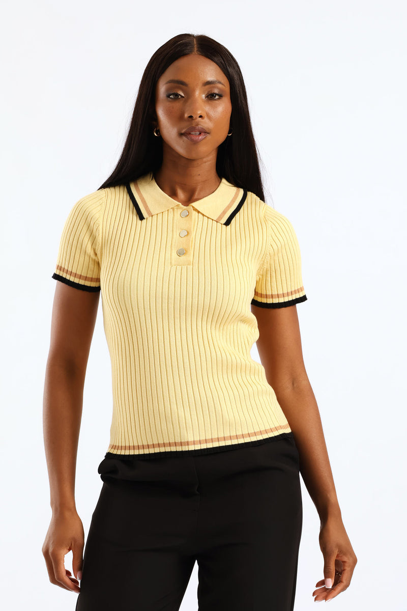 Double Tipped Golfer Tee - Pastel Yellow