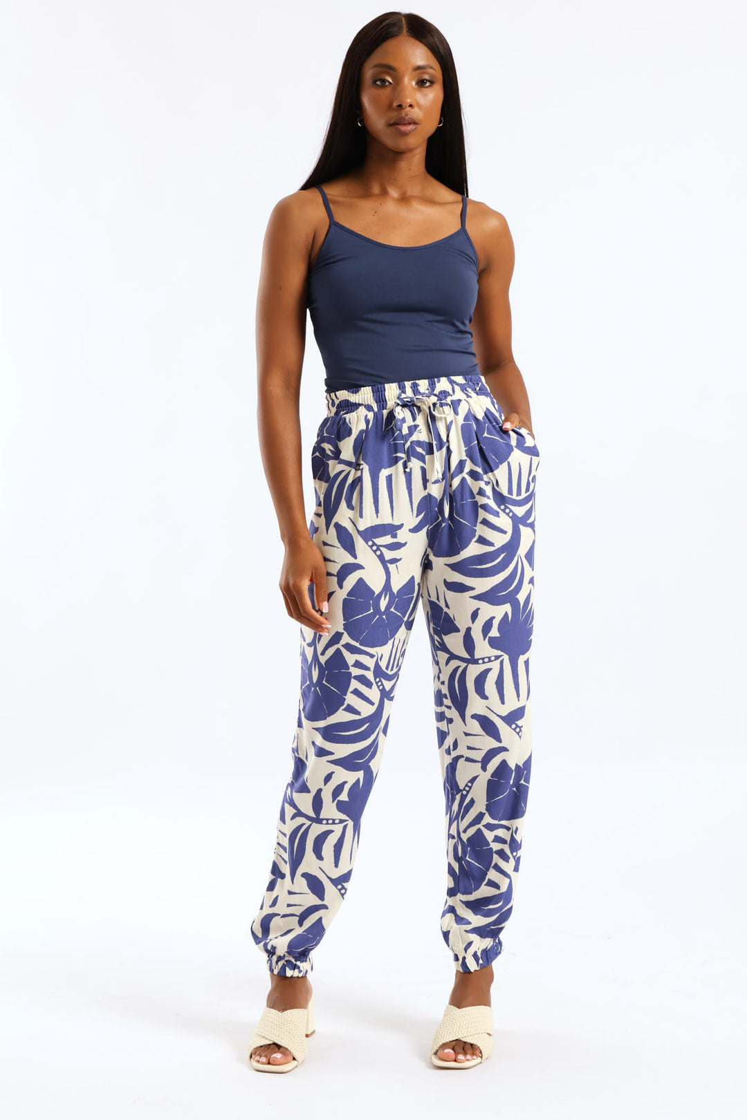 2 Pack Seamless Cami - Navy/Beige