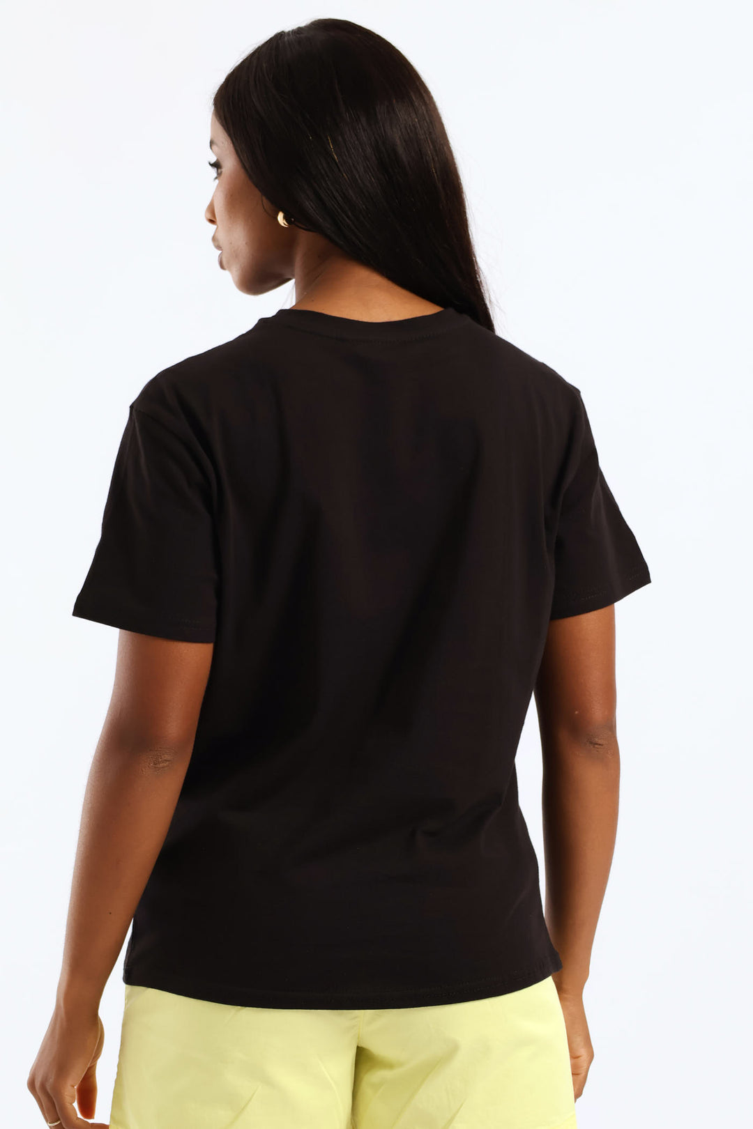 Foil Brushstroke Tee - Black