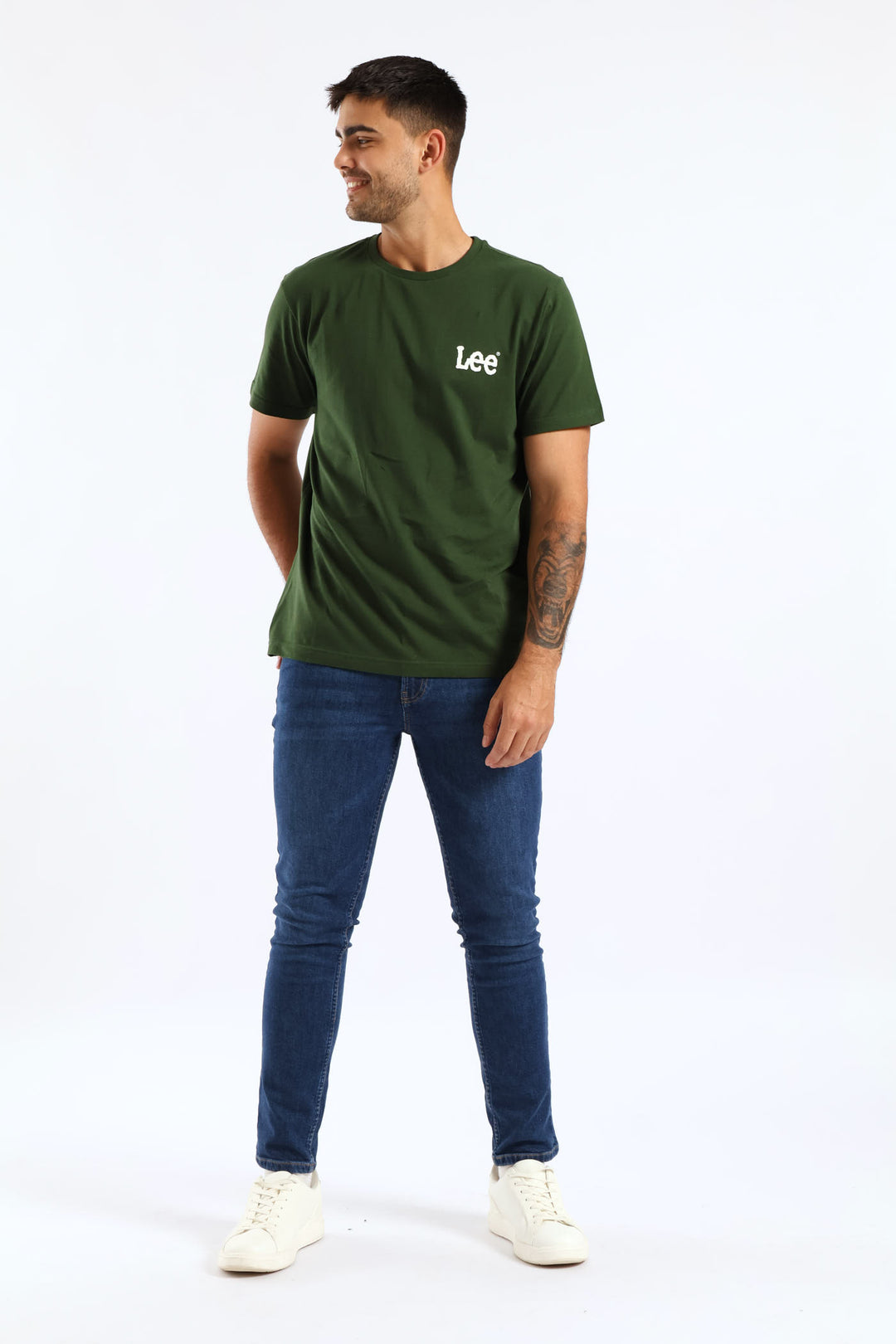 Wobbly Tee - Moss Green