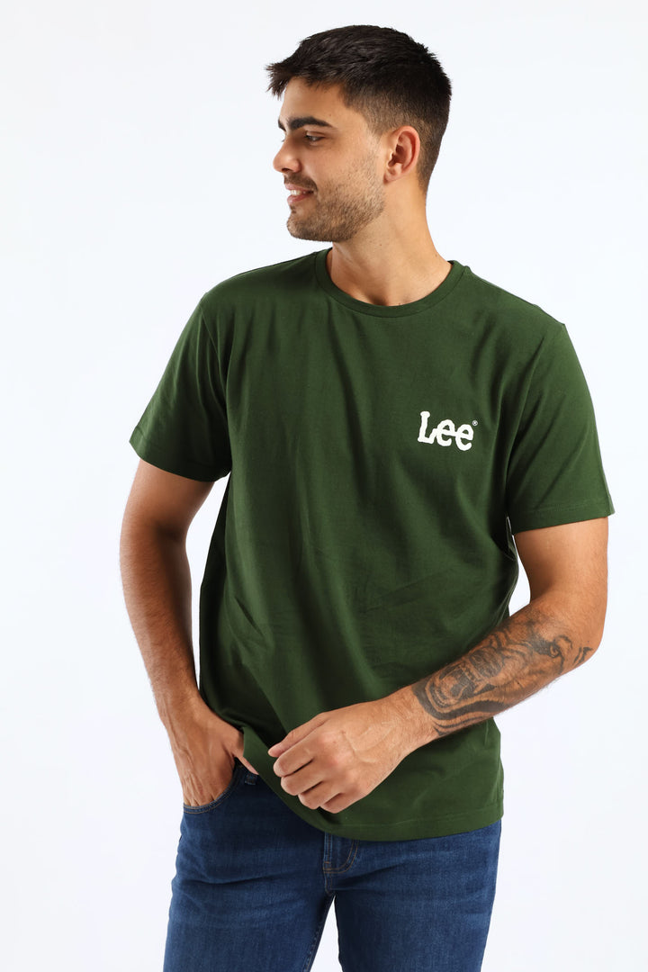 Wobbly Tee - Moss Green