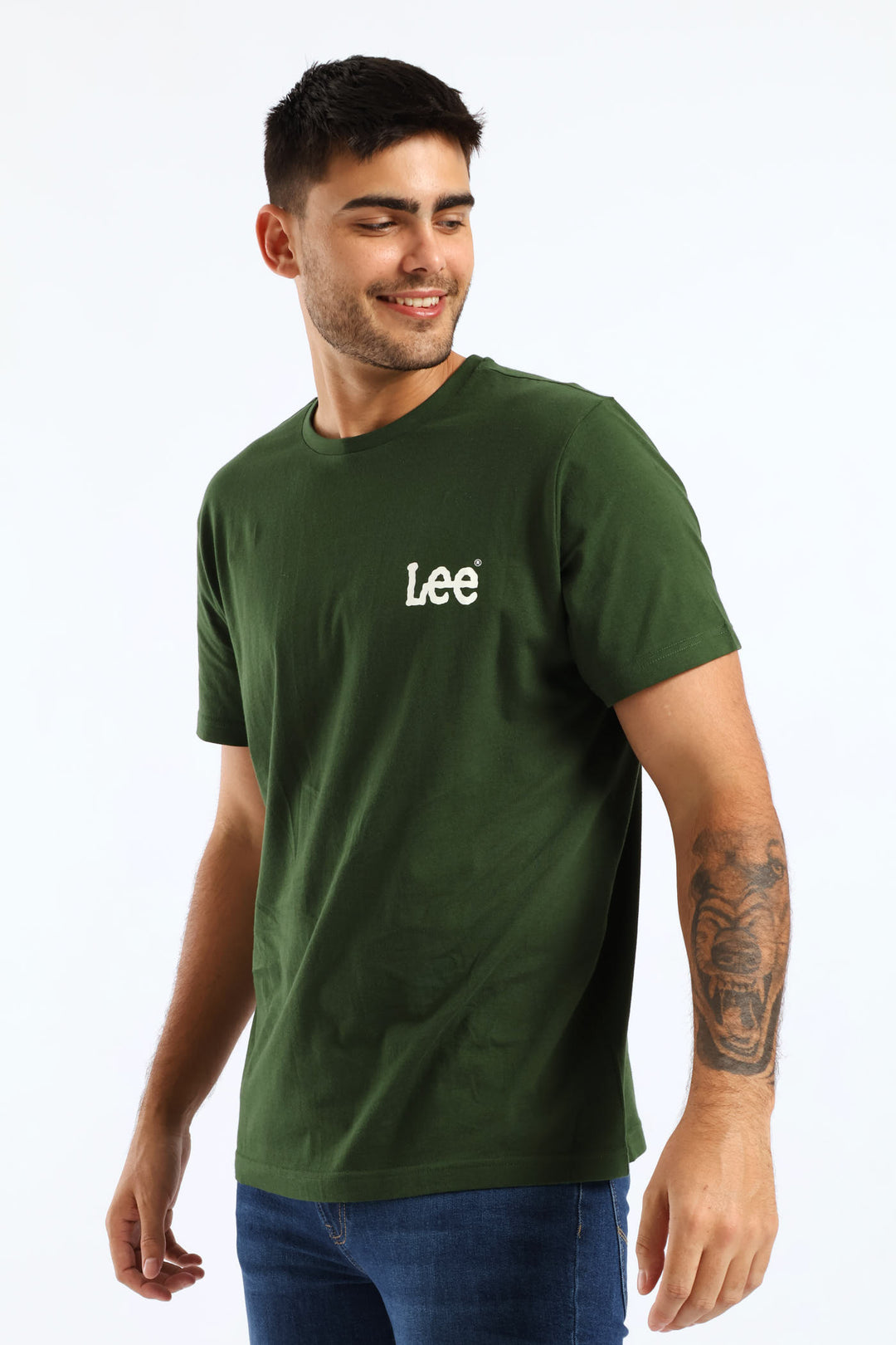 Wobbly Tee - Moss Green