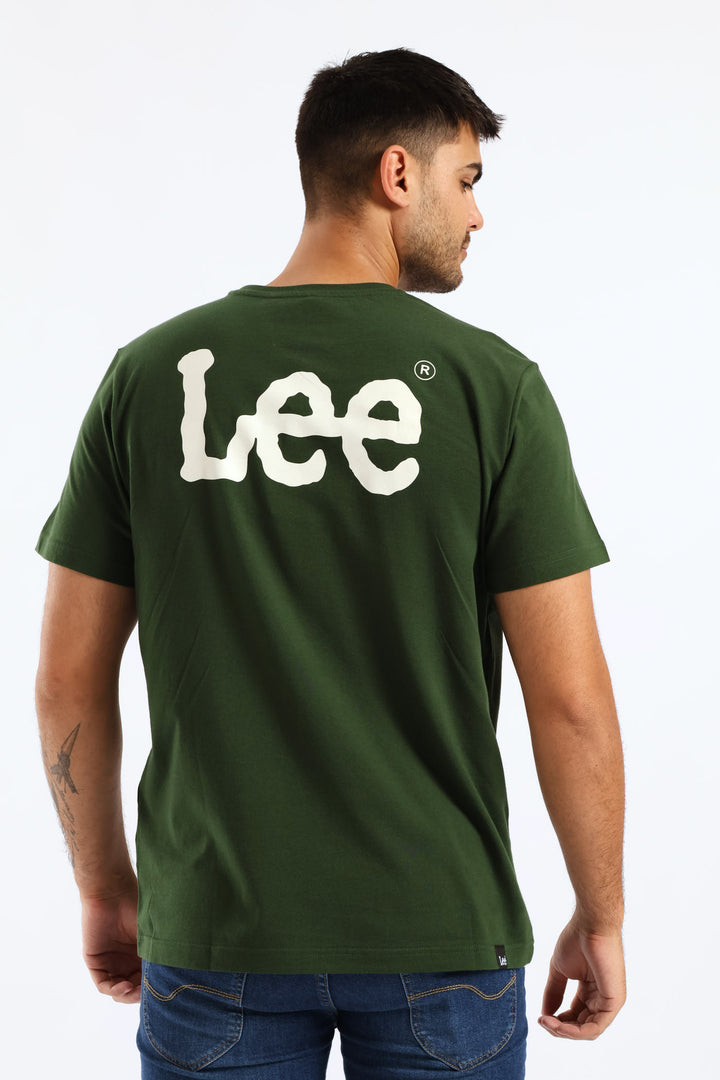 Wobbly Tee - Moss Green