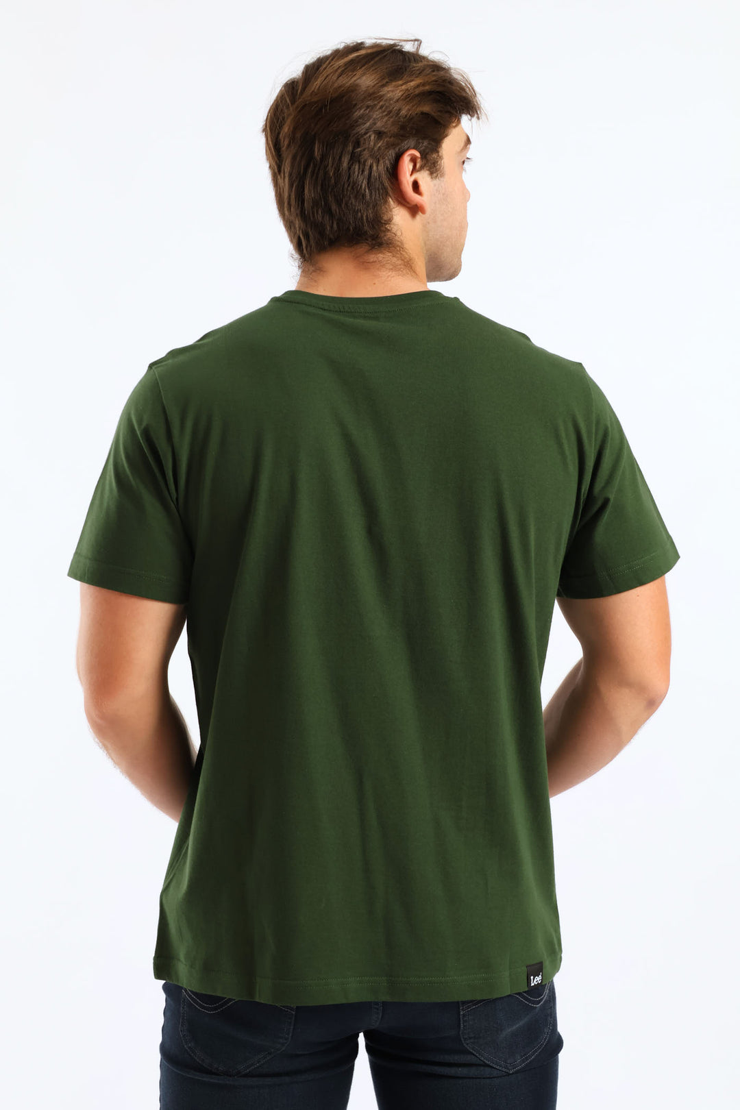 Outline Logo Tee - Moss Green