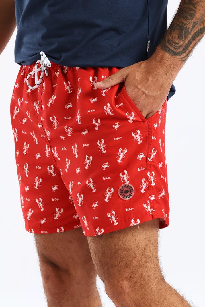 Lobster Swim Short - Red