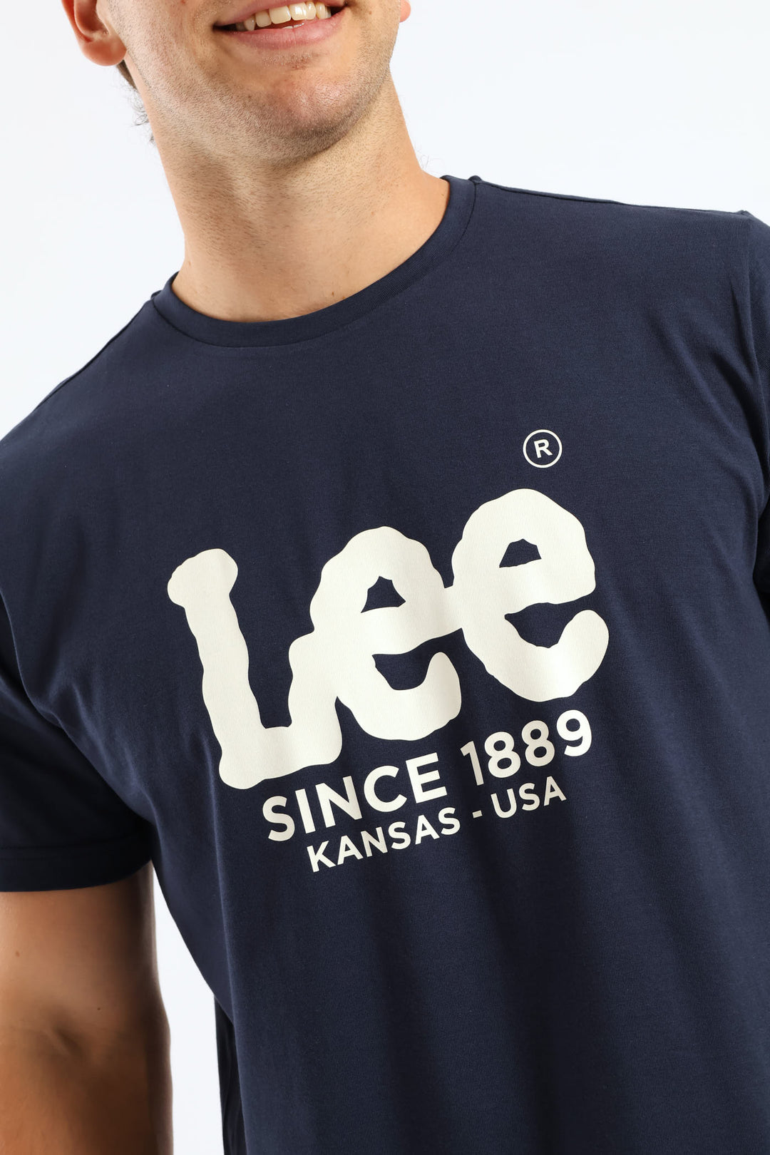 Outline Logo Tee - Navy