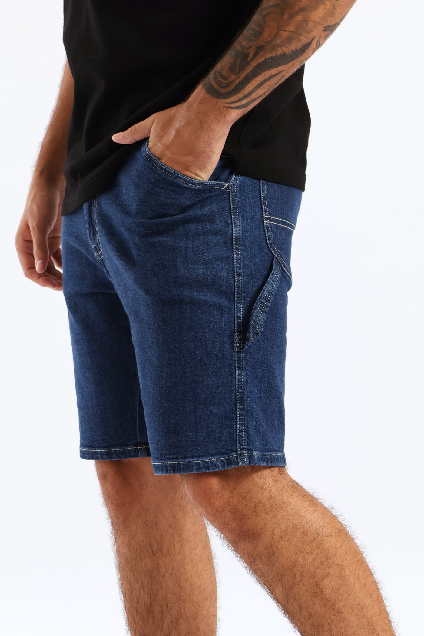 Mens Carpenter Denim Short - Stonewash – Edgars