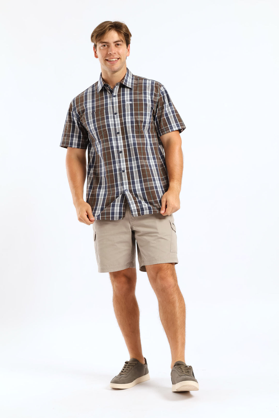 Yarn Dye Check Shirt - Fatigue