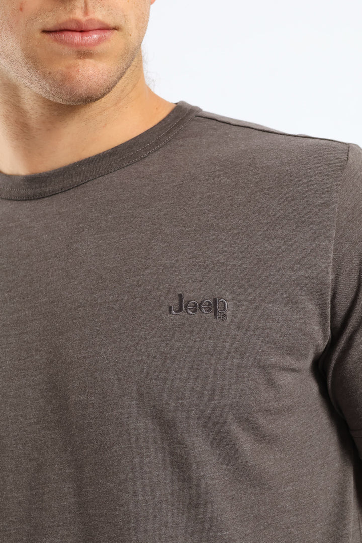 Embroidery Icon Tee - Charcoal