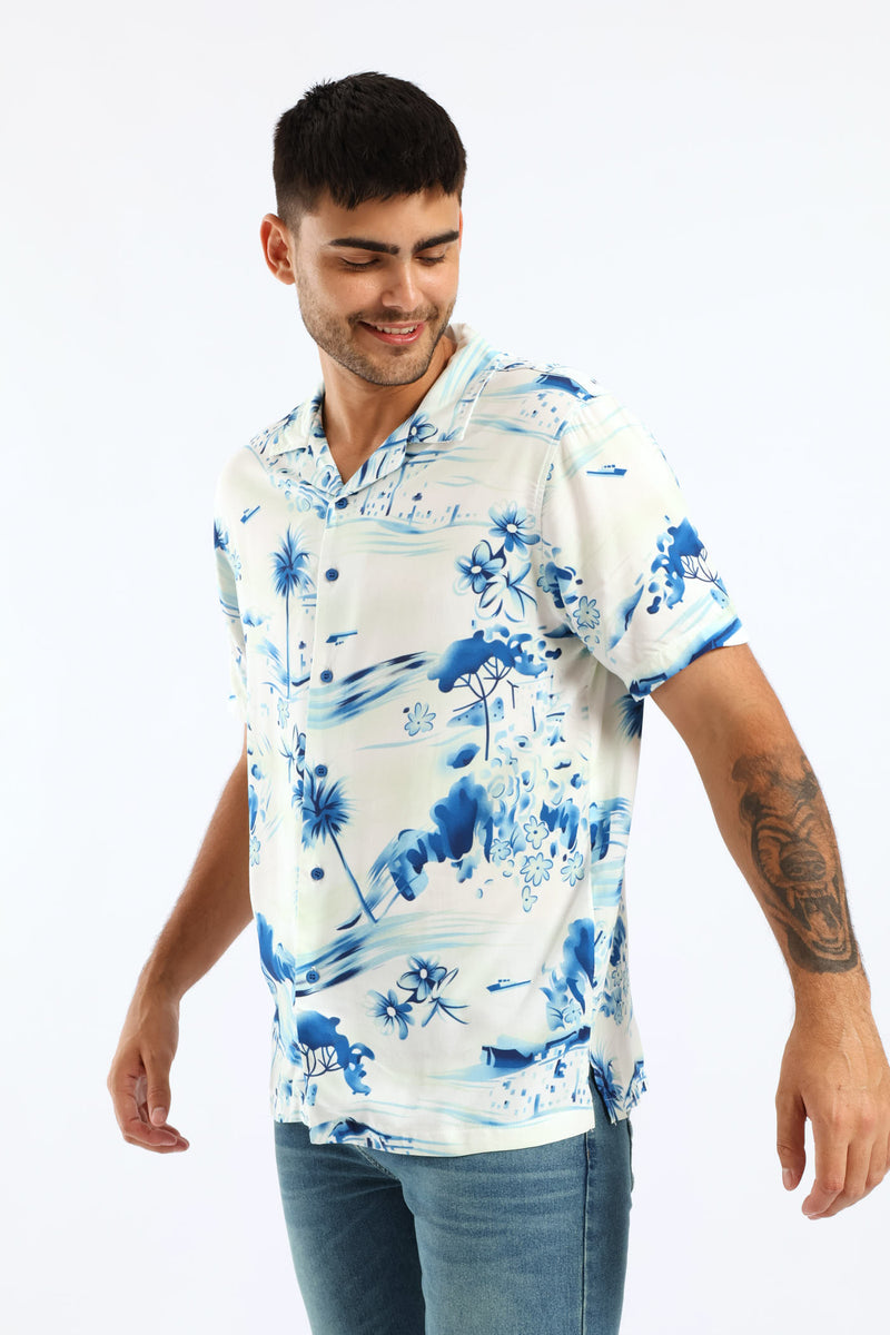 Resort Viscose Shirt - White