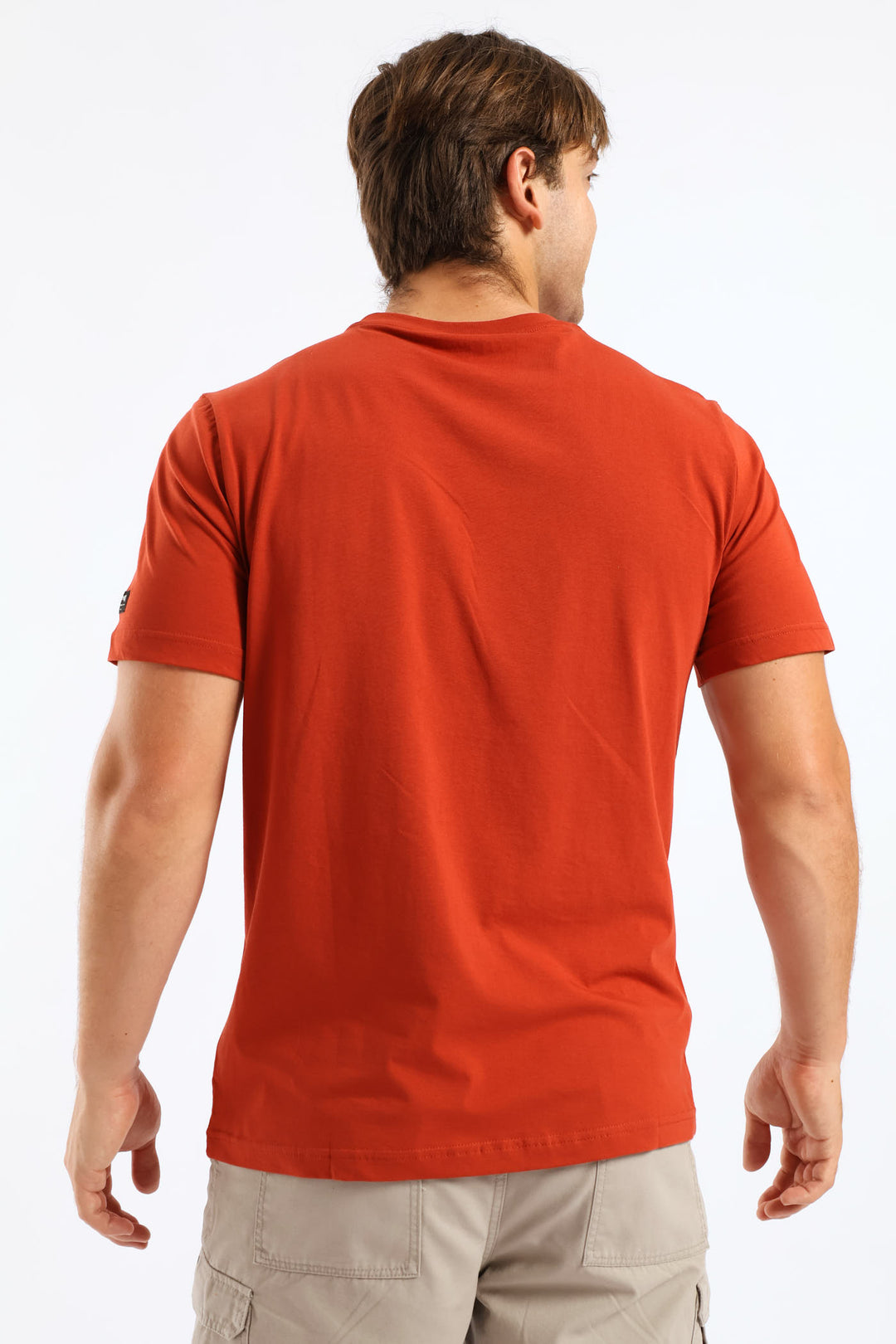Fashion Rectangle Graphic Tee - Rust