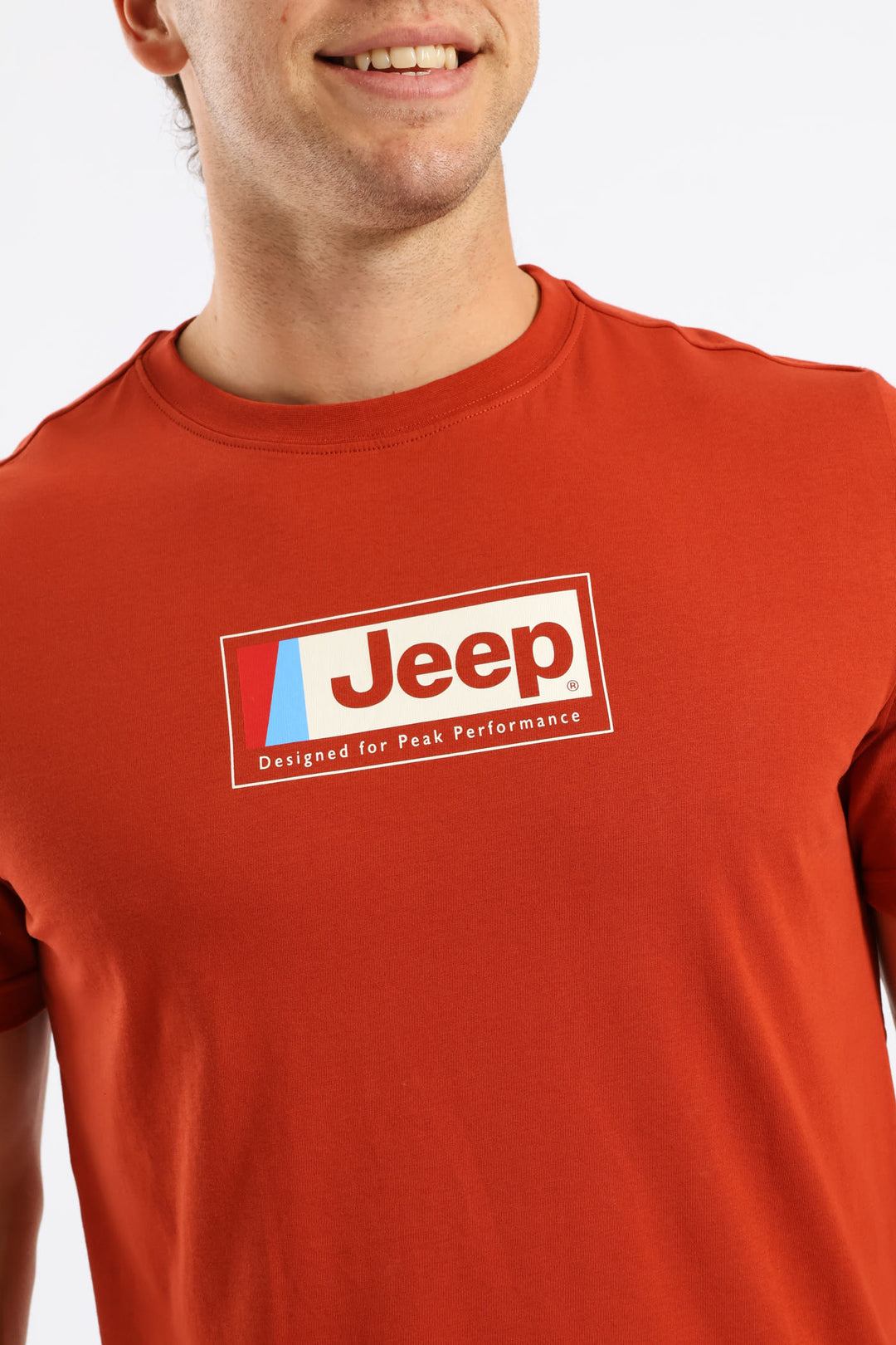 Fashion Rectangle Graphic Tee - Rust