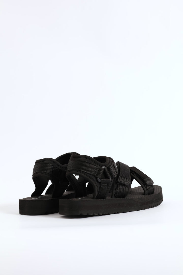 Fisher Multi Strap Sandal - Black