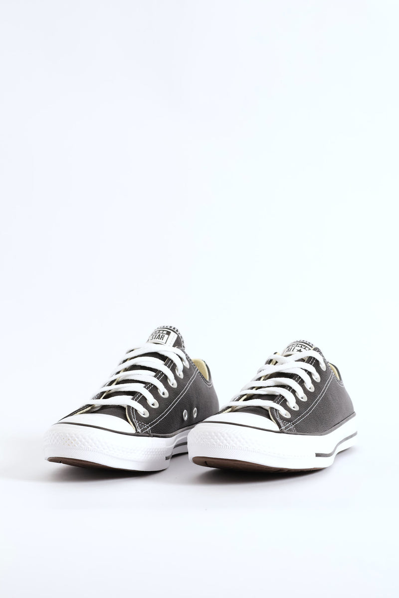All Star Leather Lo Sneaker - Black
