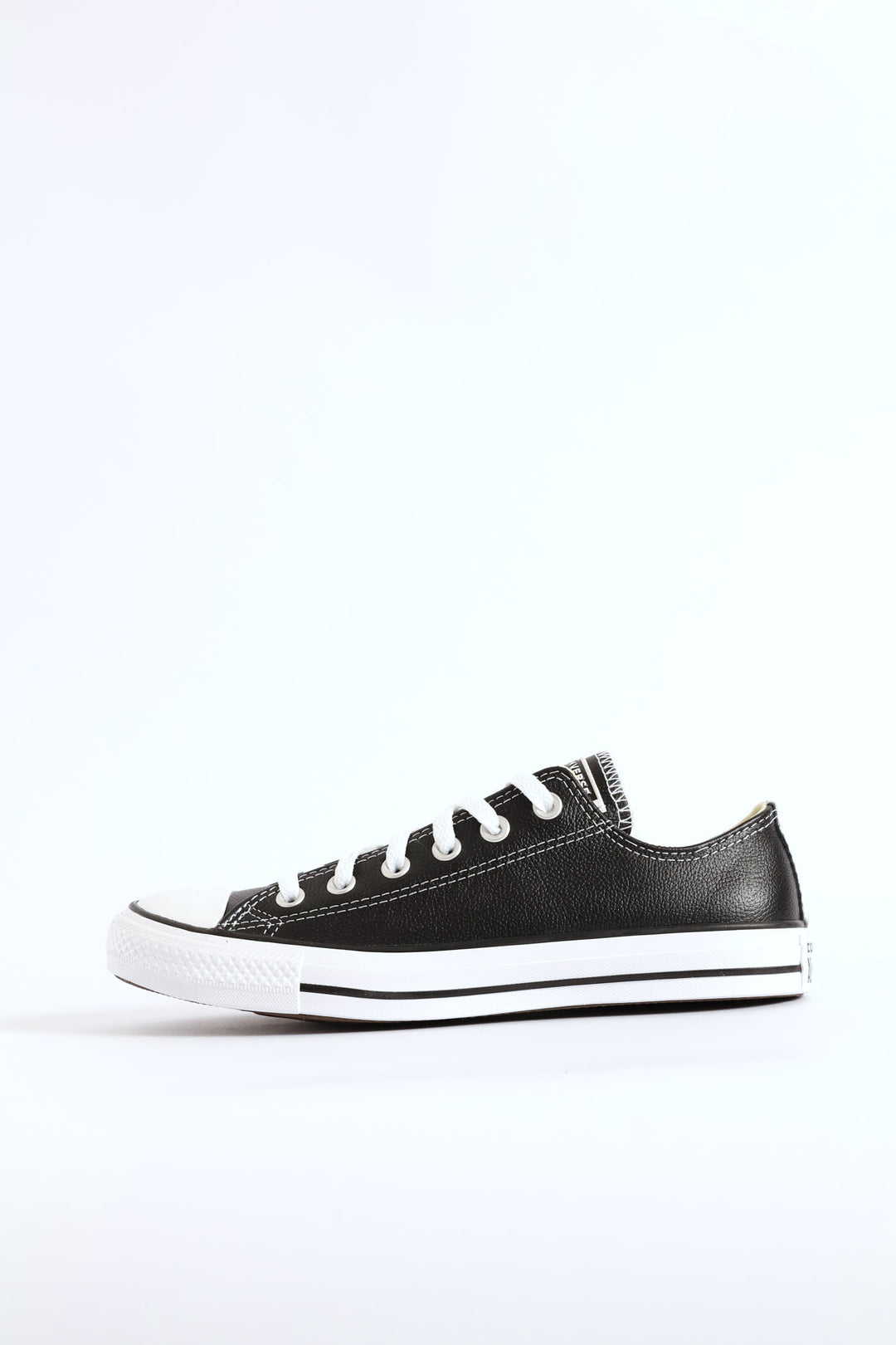 All Star Leather Lo Sneaker - Black